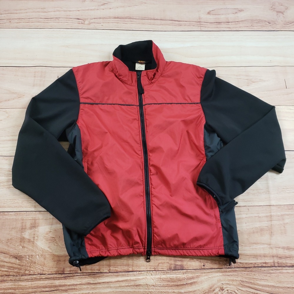 VINTAGE REI Jacket Mens Medium Red Black Outdoor Windbreaker‎ Hiking Adult M